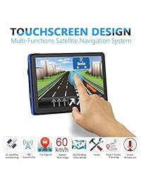 xgody 886bt 7" visualización táctil capacitiva Bluetooth Car Truck 256 MB de RAM 8 GB ROM sistema Sat Nav Navegación GPS Navigator con vida Mapas