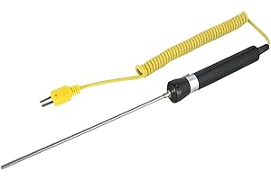 REED Instruments R2950 Immersion Thermocouple Probe, Type K, -58 to 1112°F (-50 to 600°C)