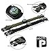 TECH-P Survival Gear Paracord Bracelet Compass Fire Starter Scraper Whistle Gear Kits- 2 Pack (10