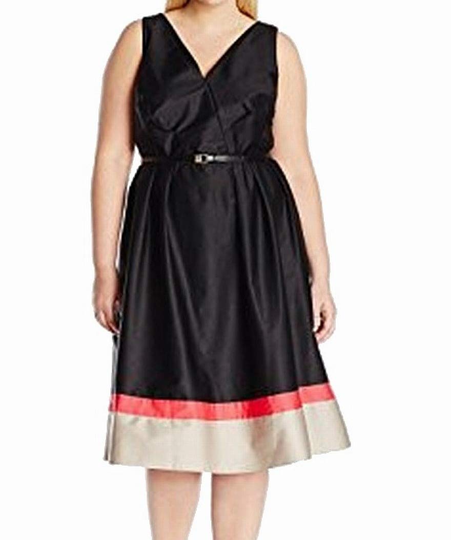 Calvin Klein Womens Plus Size Fit And Flare Belted Dress | Desertcart  Bahamas