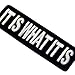 EmbTao Glow in Dark It is What It is Funny Biker Embroidered Iron On Sew On Patch