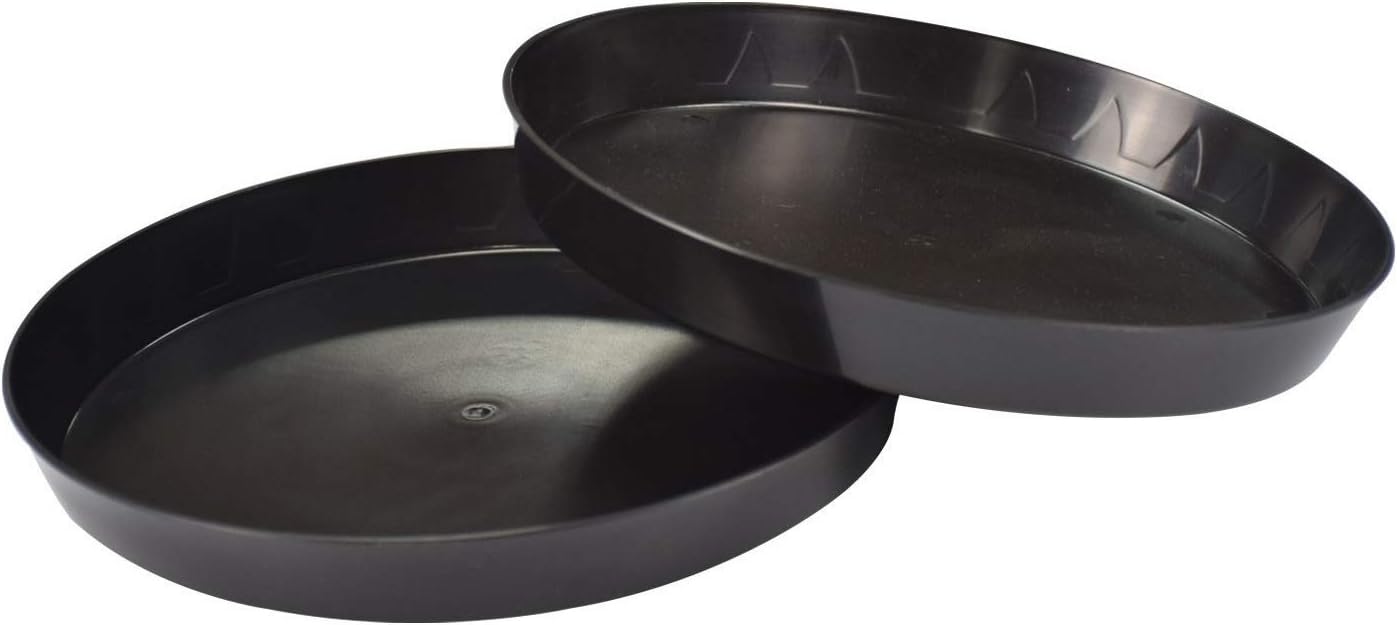 Hypergreens Plant Saucer 12 Inch is Great for 5 Gallon Heavy Duty Flower Pots (Pack of 10)