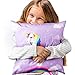 OurWarm 18 x 18-Inch Unicorn Throw Pillow Covers Decorative for Kids Birthday Home Decorations, Soft Polyester Rainbow Cushion Cover