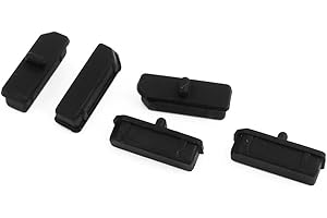Aexit 5Pcs DP Black Silicone Stopper/Plug for Protect Data Port of PC