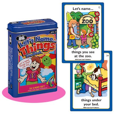 Let's Name. Things Fun Deck Cards - Super Duper Educational Learning Toy for Kids