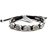 My Saint My Hero Miraculous Mary Blessing Bracelet - Black/Silver