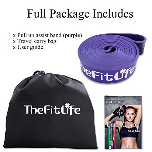 TheFitLife Resistance Pull Up Bands PullUp Assist Exercise Bands, Long Workout Loop Bands for