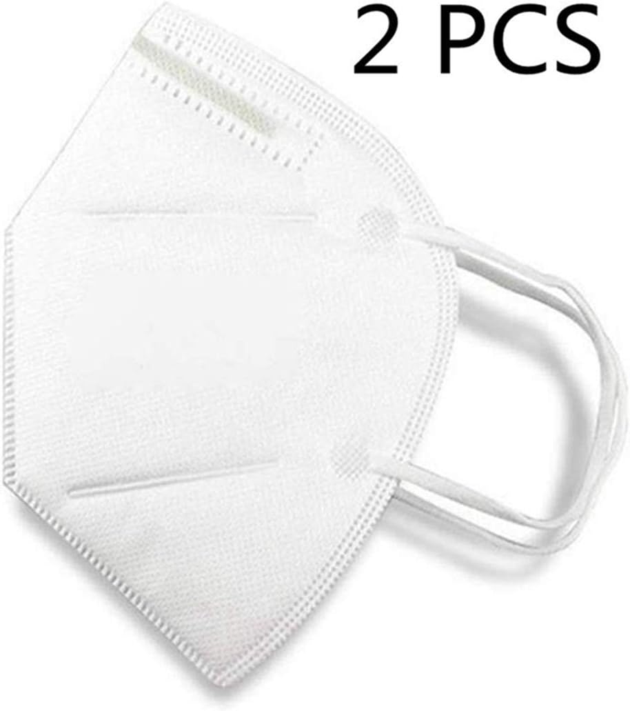 2PCS Disposable 4-Layer N95 Breathing Masks, Disposable Air Filter Masks Against Dust, Pollution, Particle, Pollen, Smoke, Safety Face Mask