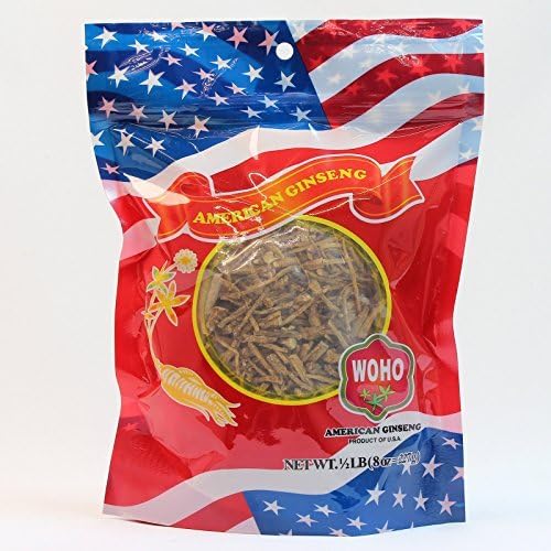 WOHO #120.8 American Ginseng Large Prong Fiber 8oz. Bag by WOHO