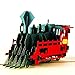 Hunger Handmade 3D Pop Up Train Birthday Cards Creative Greeting Cards Papercraft (Q513201)