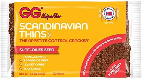GG BRAN UNIQUE FIBER THINS & CRISPBREADS 3 PACKS (SUNFLOWER)