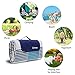 ZOMAKE Waterproof Picnic Blankets 79''x59'' - Extra Large Picnic Blanket for Outdoors - Foldable Picnic Mat with Straps - Portable Picnic Mats for Picnic Camping(Gray Blue)