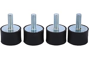 8pcs M8 M6 Rubber Isolator Mounts, Keenso AntiVibration Isolator Rubber Mounts Shock Absorber Silent Block for Car Boat Bobbins (VD3020 M823)