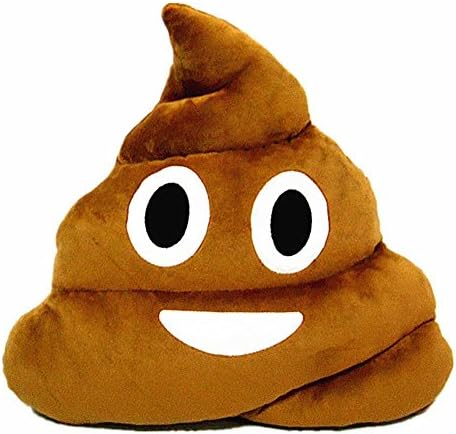iniloplush Poop Poo Emoji Emoticon Pillow Brown Stuffed 13" Plush Soft Toys