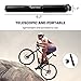 Mini Bike Pump Sportneer Bicycle Pumps 160 PSI - Fits Presta and Schrader - for Mountain, Road & BMX Bikes, with Glueless Puncture Repair Kit, Mount Kit, Ball Needle Valve and Tire Lever