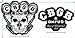 CBGB New York Rock Club Faded Logo T Shirt & Stickers (Medium)