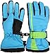 Simplicity Kid's Snow Ski Gloves Waterproof Winter Warm Mittens, Outer Space Blue, L(10-12 Years)