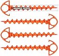 Orange Screw: The Ultimate Ground Anchor | Small 4 Pack | Made in USA