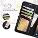 Arae Magnetic Wallet, Compatible with MagSafe Wallet, for iPhone 15/14/13/12 Series, Adjustable Stand with 4 Card Holder, Magsafe Accessories, PU Leather