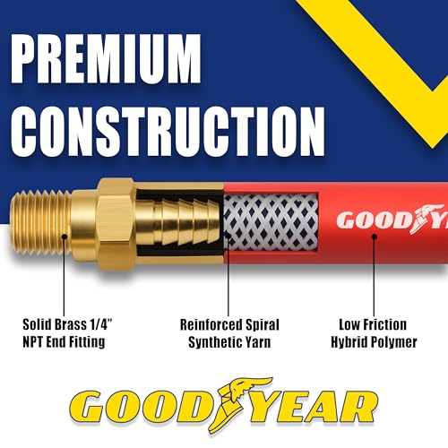 Goodyear 50' x 3/8" Hybrid Air Hose - 300 PSI - Kink photo 6