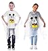 Disney Mickey Mouse Rain Poncho Hoodie Front Back Print (Mickey - Youth)