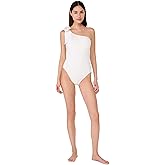 Kate Spade New York Womens Solid Bow Shoulder One Piece