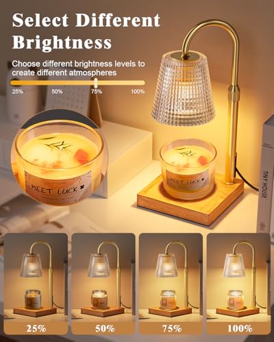 Hong-in Candle Warmer Lamp with Timer Dimmer,Christmas Birthday Gifts for Women Mom,House Warming Gifts New Home Room Decor,Vintage Wax Warmer for Scented Wax Jar Candles