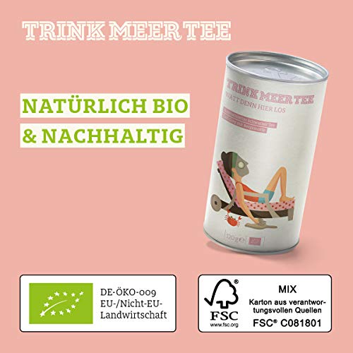 Trink Meer Tee WATT DENN HIER LOS - Bio aromatisierter schwarzer Tee | Earl Grey | Bergamotte Geschmack | Schwarztee… – Bild 3