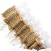 OurWarm Rustic Burlap Lace Wedding Garter with Satin Bow