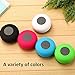 Waterproof Bluetooth Shower Speaker, Lonchan Water Resistant Handsfree Portable Wireless Shower Speaker ,Build-in Microphone, Solid Suction Cup, 6 hrs Play Time,Black