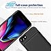 [ Upgraded ] iPhone 8 Plus/ 7 Plus Battery Case,MAXBEAR 7000mAh Portable Ultra Slim External Battery Charging Case Support Headphones Battery Pack for iPhone 8 Plus, iPhone 7 Plus (5.5 inch) -Black