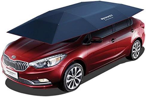 FirnFose Semi Automatic Car Tent Semi Automatic Car Umbrella Car Sun shelter Blue Color