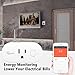 Smart Plug,Mini WiFi Outlet Compatible with Alexa Echo,Google Home and IFTTT,App and Voice Controlled Smart Socket with Energy Monitoring and Timer Function,No Hub Required (110V 16A) - 2Pack