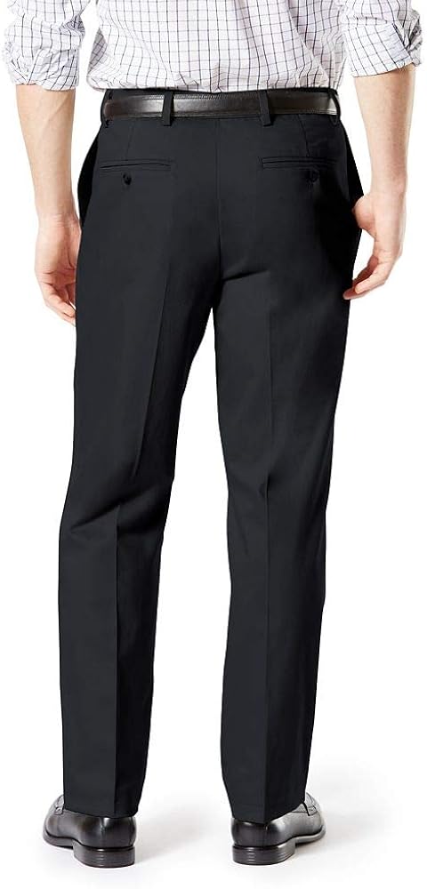 Dockers Men's Classic Fit Signature Khaki Lux Cotton Stretch Pants - Pleated at  Men’s Clothing store