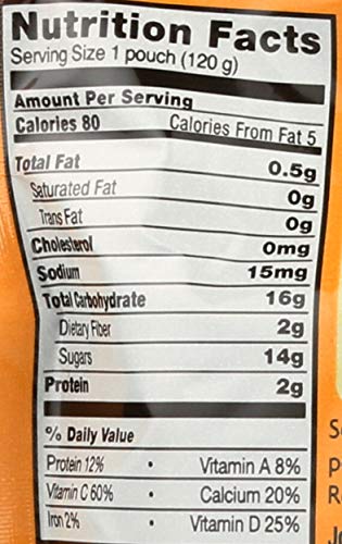 EARTHS BEST ORGANIC PEACH BANANA YOGURT SMOOTHIE, 4.2 OZ