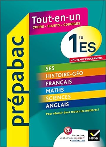 Prepabac Tout En Un 1re Es Toutes Les Matieres Premiere Es Amazon Fr Drouin Jean Claude Salmon Martine Holstein Florence Le Grand Alain Pehaut Pierre Clavel Christophe Gintrac Cecile Martinez Mathieu Breheret Richard Smits Florence
