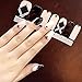 6 Different Sheets Shinny Full Nail Art Tips Stickers False Nail Design Manicure Sets (Style C)
