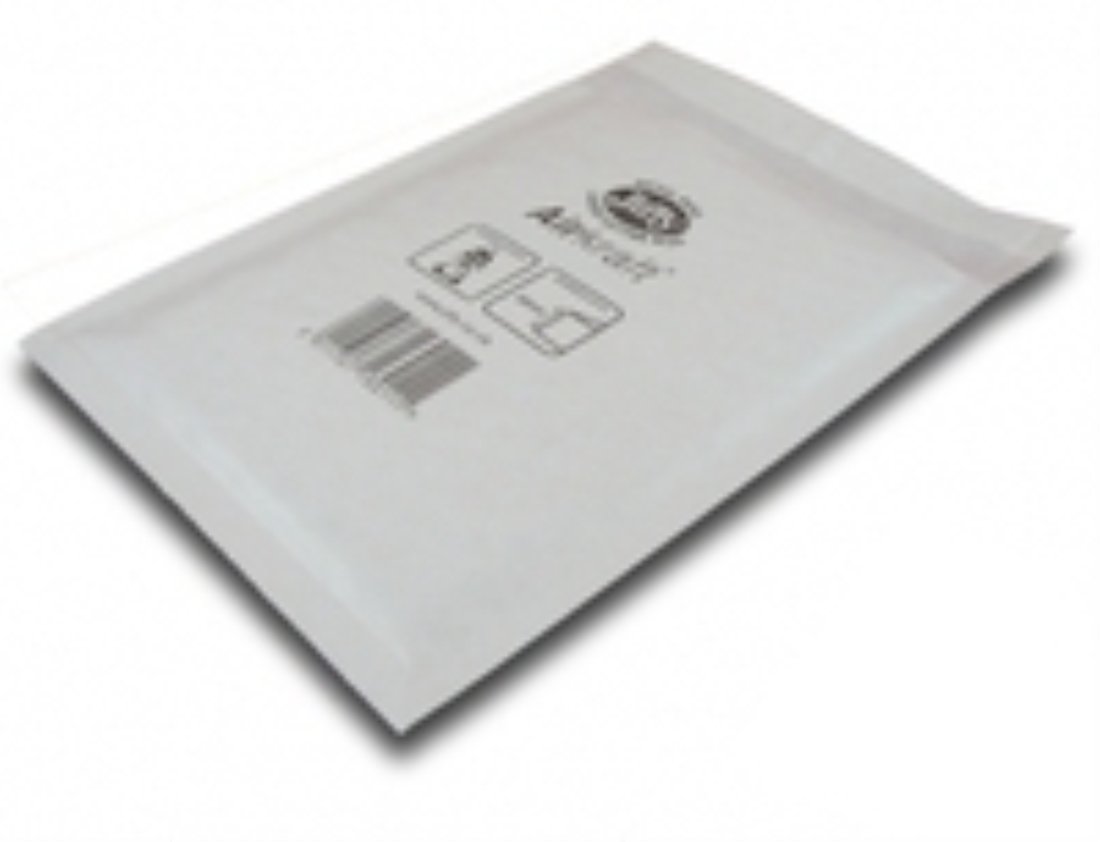 100 White Jiffy Airkraft Postal Bags Bubble-lined Peel and Seal - Size 1 (170mm x 245mm)