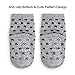 12 Pairs Baby Socks with Grips Anti-Slip Ankle Socks for Toddler Baby Boys Non-Skip Cotton Socks for 16-36 Months