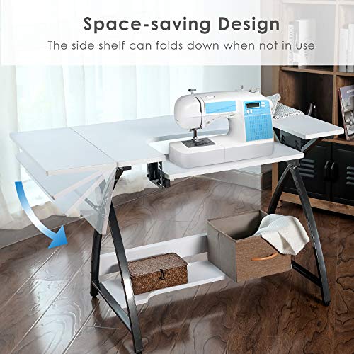 BAHOM Adjustable Sewing Craft Table Multipurpose, Sewing Machine