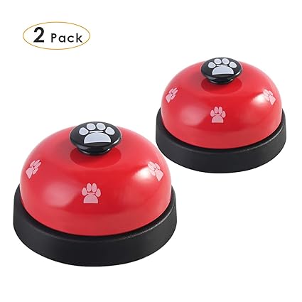 Petyoung Glöckchen für Töpfchentraining, 2 Stück, Welpen, Hund Fressen Trinken Töpfchen Trainer Hund Katze Türglocke Sagen Ih