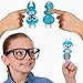 HanTop Interactive Baby Squirrel Finger Puppy Electronic Pet Toys for Boys and Girls (Sky Blue)