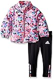 Adidas Baby Girls' Wind Jacket and Pant Set, Mosaic Print, 6 Months