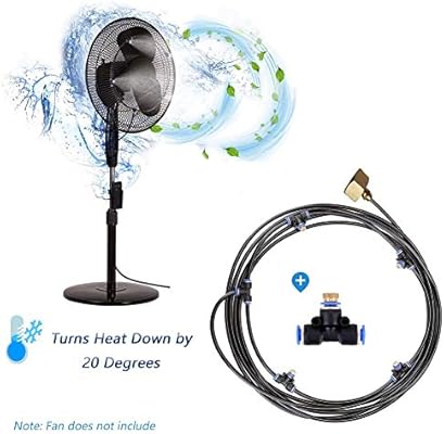 Outdoor Fan Misting Kit For Garden Patio Water Mister Mist Cooling