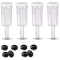 3-Piece Air Locks, 3 Piece Airlock With Silicone Grommet, Airlocks Kit For Preserving, Brewing, Making Wine, Fermenting…