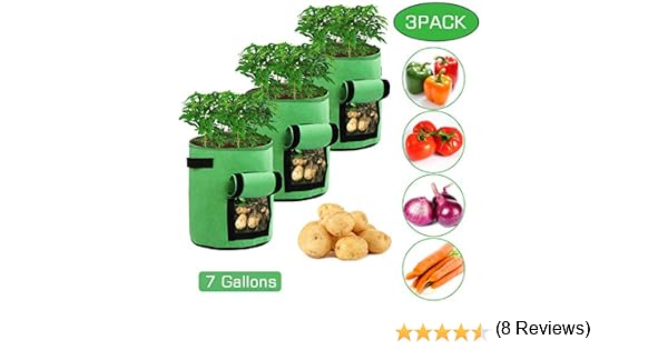 Ballery Bolsas de Cultivo de Papa, Bolsa de Cultivo de Plantas, 7 ...