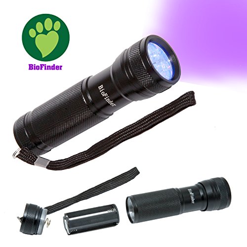BioFinder The UV LED Flashlight. Super Awesome Pet Urine Detector! Find Pet Stains, Hunt Scorpions, Check for Counterfeit Money & More.