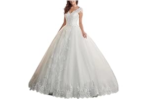 Dexinyuan Lace Mermaid Wedding Dresses for Bride 2024 Summer Beach Boho Bridal Gowns for Women