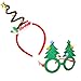 JOYIN Christmas & Holiday Party 4 Pack with Two Fancy Headband and Two Beautiful Party Glasses-Funny Party Hats-Fit All