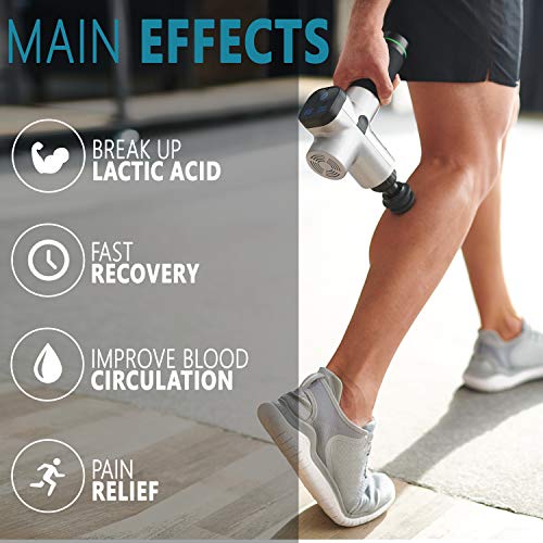 Ecardy Muscle Massage Gun - Percussion Massage Gun for Athletes - Hand Held Muscle Massager Gun - Gun Muscle Deep Relaxation- Deep Tissue Massage Gun Massage Machine